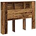 Testiera Contenitore Legno Antico 140x18,5x102,5 Cm Truciolato - Foto miniatura 2