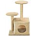 Lusso Casadino -  Albero Per Gatti Con Pali Tiragraffi In Sisal 60 Cm Beige - Foto miniatura 2