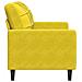 Lusso Casadino -  Divano A 2 Posti Giallo 120 Cm In Velluto - Foto miniatura 4