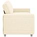 Divano Divanetto Crema 140 cm Tessuto di Velluto a Coste - Foto miniatura 5