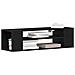 Mobile TV da parete  Nero Rovere 100x30x26,5 cm in legno ingegnerizzato - Foto miniatura 3