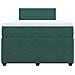 Giroletto a Molle con Materasso Verde Scuro 120x200 cm Velluto - Foto miniatura 6
