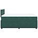 Giroletto a Molle con Materasso Verde Scuro 120x200 cm Velluto - Foto miniatura 7