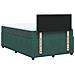 Giroletto a Molle con Materasso Verde Scuro 120x200 cm Velluto - Foto miniatura 8