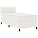 Letto Box Spring con Materasso e LED Crema 100x200 cm in Tessuto Corduroy - Foto miniatura 3