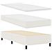 Letto Box Spring con Materasso e LED Crema 100x200 cm in Tessuto Corduroy - Foto miniatura 6