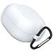 Custodia Protettiva In Silicone Bianco Per Auricolari Compatible With Samsung Galaxy Buds Pro/live/buds 2/buds 2 Pro Con Moschettone White - Foto miniatura 3