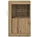 Armadi Laterali con Luci LED 2 pz Rovere Artigianale 41x37x67 cm - Foto miniatura 5