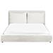Letto Ad Acqua Velluto Bajonna 180 X 200 Cm Bianco Sporco - Foto miniatura 3
