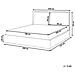 Letto Ad Acqua Velluto Bajonna 180 X 200 Cm Bianco Sporco - Foto miniatura 8