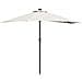 Parasol da giardino metà Sabbia 294 x 150 x 224 cm Tessuto - Foto miniatura 1
