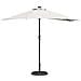 Parasol da giardino metà Sabbia 294 x 150 x 224 cm Tessuto - Foto miniatura 3