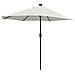 Parasol da giardino metà Sabbia 294 x 150 x 224 cm Tessuto - Foto miniatura 7
