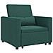Divano Letto Singolo Verde scuro 90 x 165 x 87 cm Tessuto - Foto miniatura 1