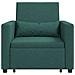 Divano Letto Singolo Verde scuro 90 x 165 x 87 cm Tessuto - Foto miniatura 5
