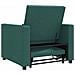 Divano Letto Singolo Verde scuro 90 x 165 x 87 cm Tessuto - Foto miniatura 7