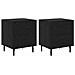 Armadio da Notte 2 pcs Rovere nero 40 x 35 x 47,5 cm - Foto miniatura 1