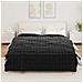 Coperta in Pelliccia di Coniglio Finta 4 pcs Nero 240 x 270 cm - Foto miniatura 4
