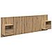 Testata con Comodino 3 pcs Rovere artigianale Legno multistrato - Foto miniatura 1