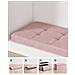 POUF Contenitore portaoggetti in MDF rosa, tessuto simile al lino - Foto miniatura 7