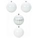Set di Palle di Natale 4 pcs Bianco Plastica - Foto miniatura 1