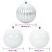 Set di Palle di Natale 4 pcs Bianco Plastica - Foto miniatura 5