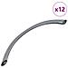 Manico 12 pcs Argento 107 x 3.6 x 23 mm Acciaio inossidabile - Foto miniatura 1