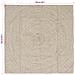 Tappeti per area Quadrato Naturale e Bianco 160 x 160 cm Juta - Foto miniatura 8