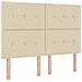 Letto a molle con materasso Crema 160 x 200 cm Tessuto - Foto miniatura 6