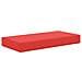 Cuscino da Sedia Esterno Rosso 80 x 40 x 8 cm 100% Poliestere - Foto miniatura 1