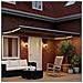 Cornice per Tenda Manuale con LED Marrone e bianco 5 x 3 m - Foto miniatura 3