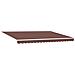 Cornice per Tenda Manuale con LED Marrone e bianco 5 x 3 m - Foto miniatura 5