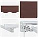 Cornice per Tenda Manuale con LED Marrone e bianco 5 x 3 m - Foto miniatura 9