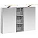 Set di Armadi da Bagno con lo scaffale 3 pcs 80 x 10,5 x 50 cm - Foto miniatura 1