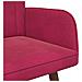 Sofa a Due Posti Rosso vino 115 x 61 x 87 cm Velluto - Foto miniatura 7