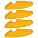 Mensola sospesa 4 pcs Giallo senape 18 x 18 x 2 cm - Foto miniatura 1
