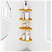 Mensola sospesa 4 pcs Giallo senape 18 x 18 x 2 cm - Foto miniatura 4
