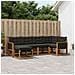 Set di divani da esterno con cuscino 6 pcs Naturale e Nero - Foto miniatura 2