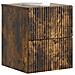 Mobiletto da notte a muro 2 pcs Rovere Fumo 33 x 34,5 x 40 cm - Foto miniatura 2