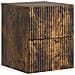 Mobiletto da notte a muro 2 pcs Rovere Fumo 33 x 34,5 x 40 cm - Foto miniatura 3