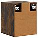 Mobiletto da notte a muro 2 pcs Rovere Fumo 33 x 34,5 x 40 cm - Foto miniatura 7