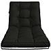 Cuscino per Lettino VIANEN 100% Poliestere Nero 200 x 90 x 8 cm - Foto miniatura 3