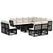 Set Divano da Giardino 12 pz Nero polyrattan - Foto miniatura 1