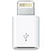 Adattatore da Lightning a Micro USB Colore Bianco - Foto miniatura 1