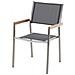 Set Di Tavolo E 6 Sedie Da Giardino In Acciaio, Basalto E Fibra Tessile Grigia - Piano Singolo - Nero Fiammato - 180cm - Grosseto - Foto miniatura 18