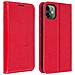 Custodia Apple Iphone 11pelle Portafoglio Funzione Stand - Rosso - Foto miniatura 1