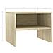 Comodino Rovere Sonoma 40x30x30 cm in Legno Multistrato - Foto miniatura 5