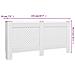 Coperture Per Radiatori 2 Pz Bianche 152x19x81,5 Cm In Mdf - Foto miniatura 5