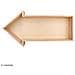 Mensola In Legno Freccia 40 X 20 X 7 Cm - Foto miniatura 2