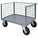 Pianale A 3 Sponde In Rete Zincata 4 Ruote Girevoli Antiforatura - Foto miniatura 1